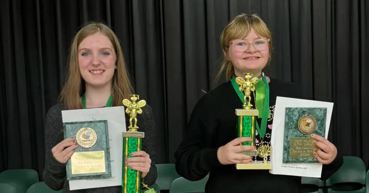 Barnesville MS Spelling Bee Winners