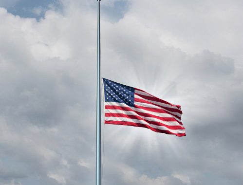 National Day of Mourning Declared, Flags at Half Staff