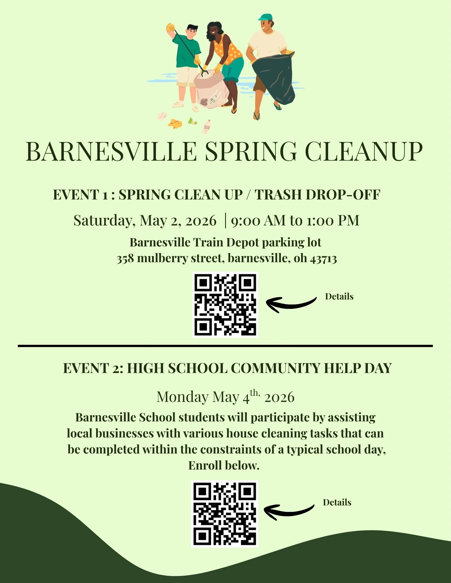 Downtown Group Promotes Barnesville Clean Up Efforts  