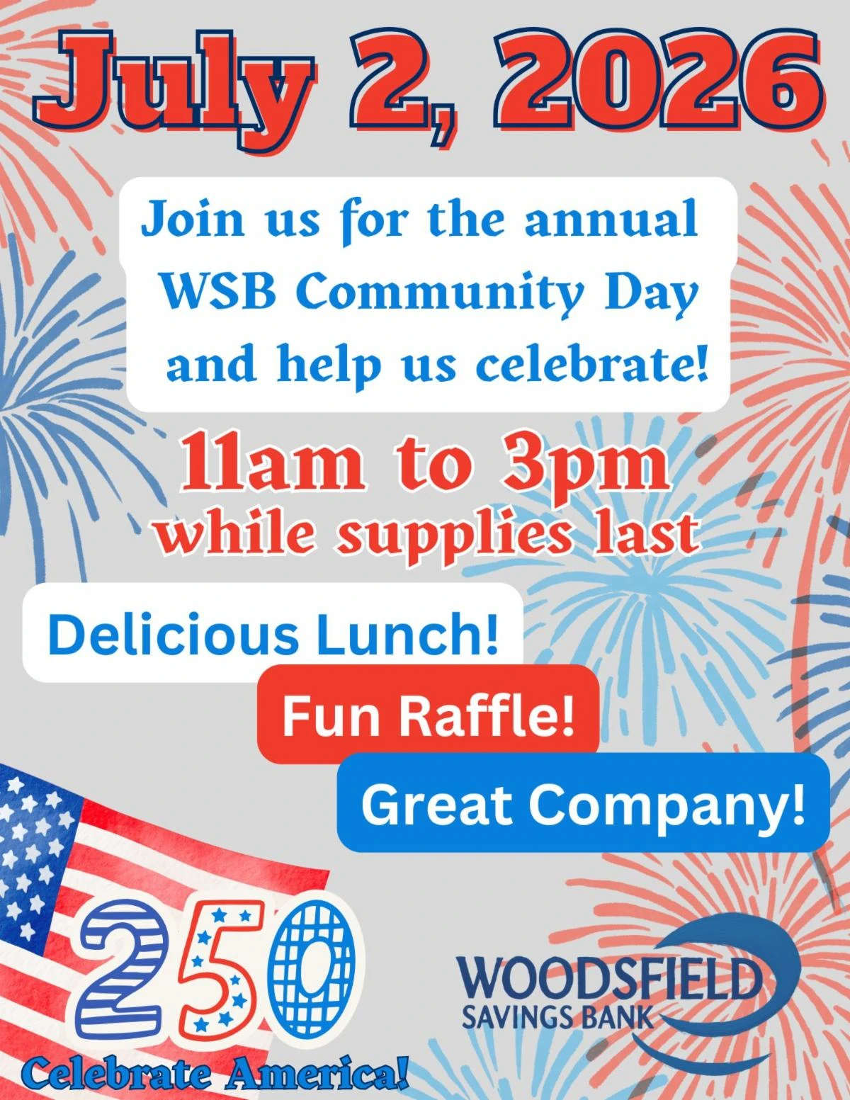 Woodsfield Savings Bank Community Day