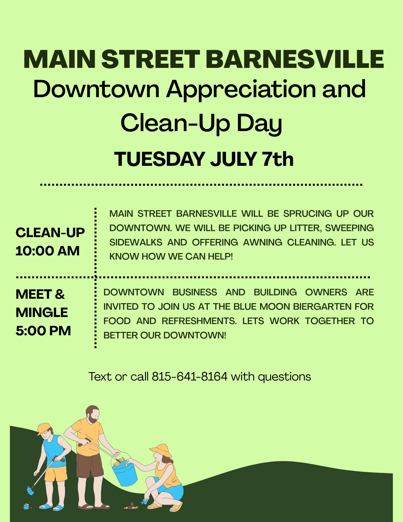 Downtown Barnesville Clean UP