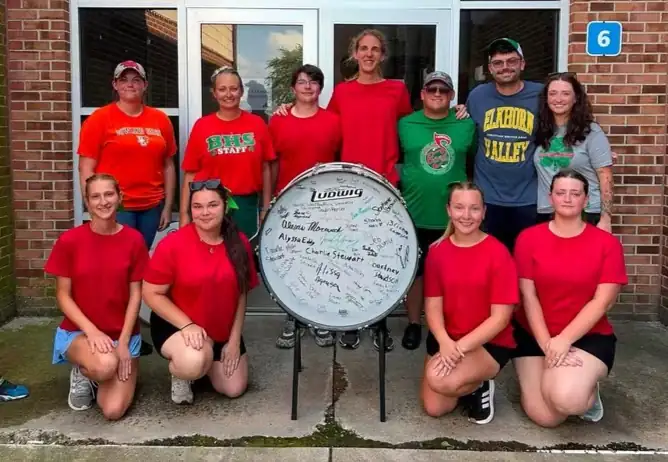 Drum Signing Tradition Continues at Shamrock Band Camp