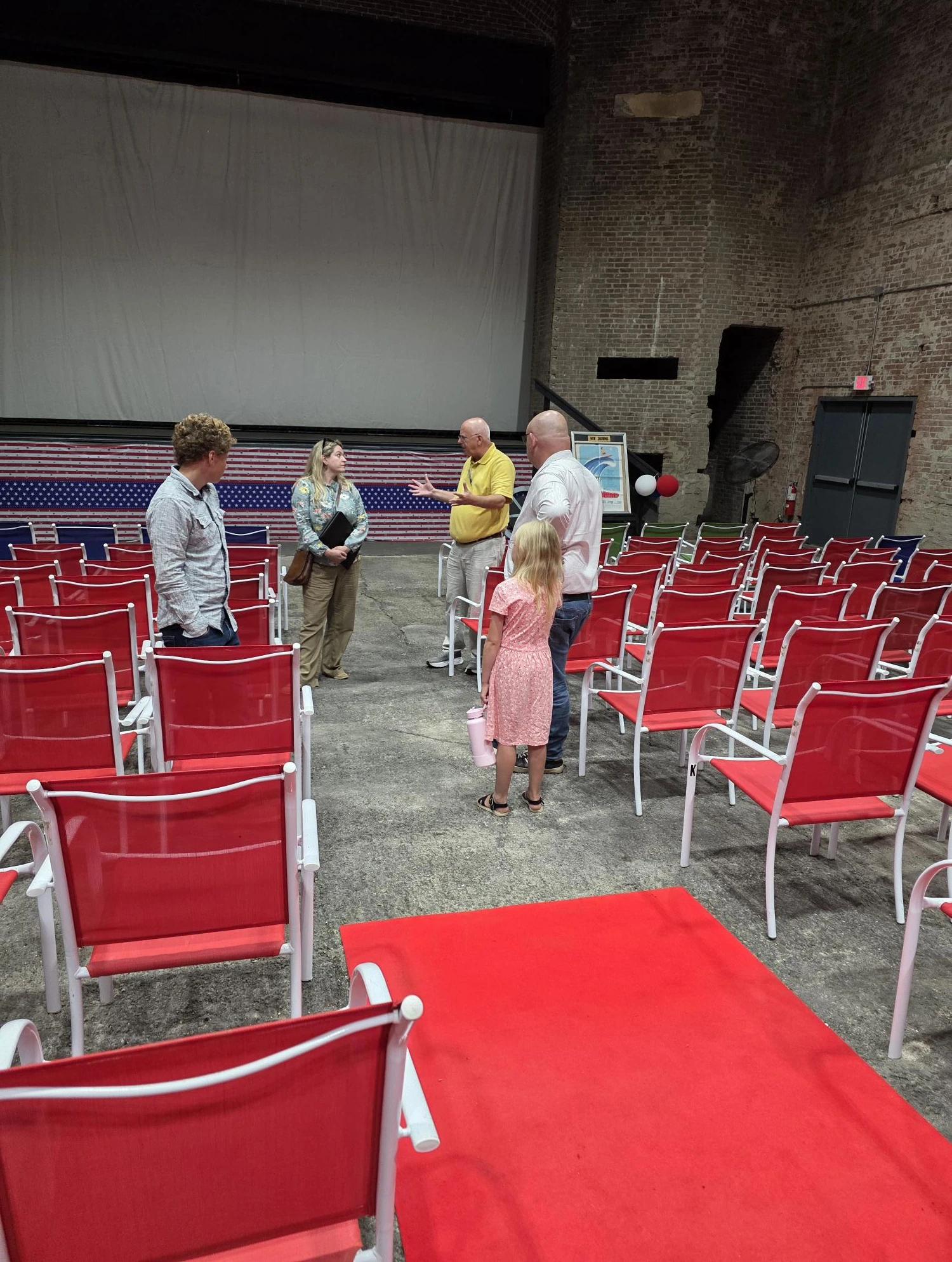 State Grants Administrator Visits Theater
