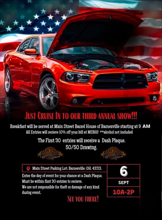 Main Street Barrel House Cruise In