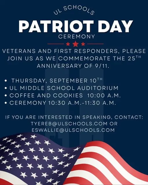 Union Local Schools Patriot Day Ceremony