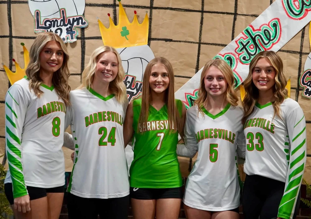 Shamrock Volleyball Celebrated Five Seniors