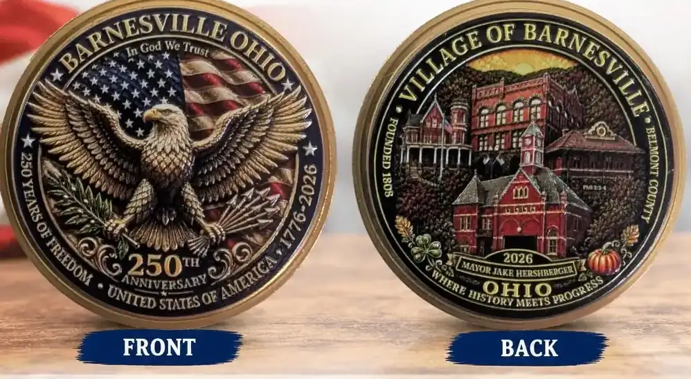 Barnesville America 250 Challenger Coin
