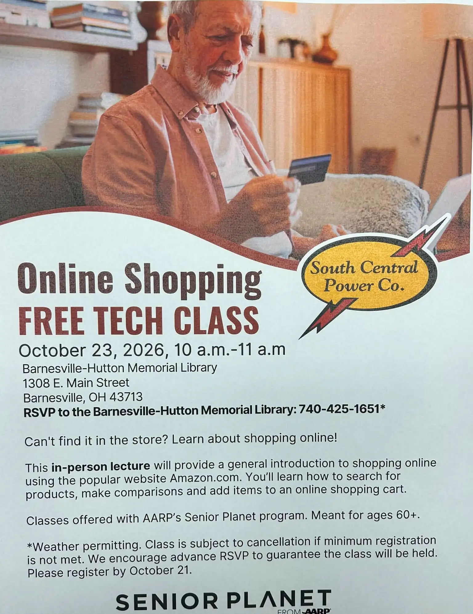 Online Shopping: Free Tech Class